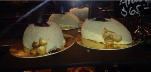 Hazelnut Molten Cake in the gourmet bakery, La Plaza