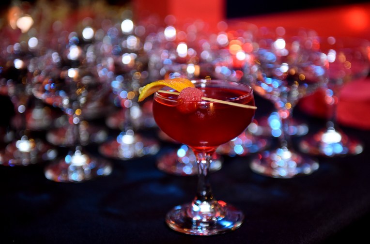 Negroni Week kick-off at The Rag Trader, Monday, June 4, 2018, in New York.