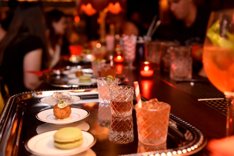 Negroni Week kick-off at The Rag Trader, Monday, June 4, 2018, in New York.